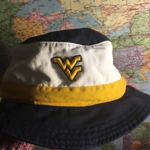 WVU West Virginia University bucket hat size s/m